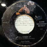Elvis Presley - All Shook Up / That's When Your Heartaches Begin w/ PS