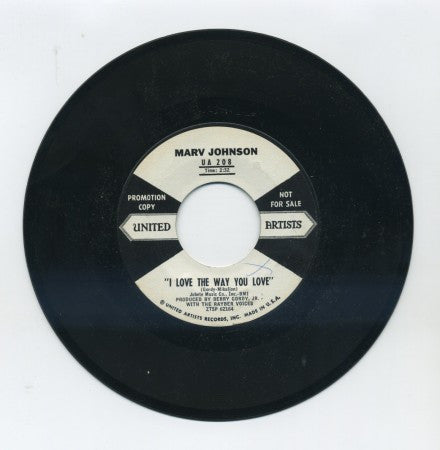 Marv Johnson - I Love The Way You Love/ Let Me Love You