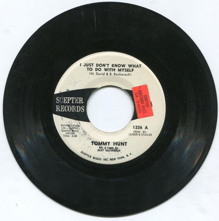 Tommy Hunt - I Just Don't Know What to do with Myself/ And I Never Knew