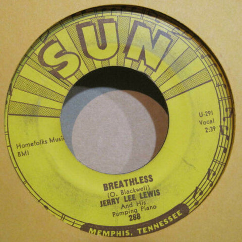 Jerry Lee Lewis - Breathless b/w Down The Line