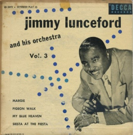 Jimmy Lunceford - Vol. 3 EP/ Margie/Pigeon Walk/ My Blue Heaven/Siesta At the Fiesta