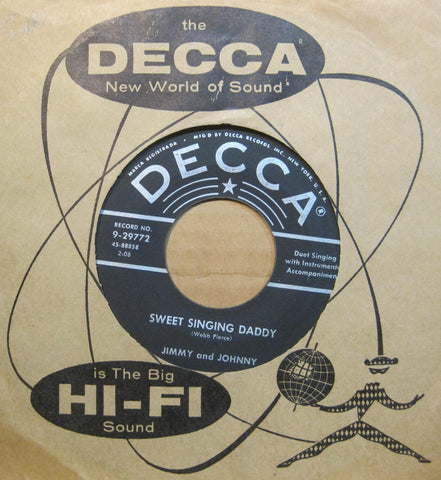 Jimmy and Johnny - Sweet Singing Daddy b/w Trust Me