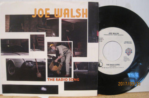 Joe Walsh - The Radio Song b/w The Radio Song PROMO