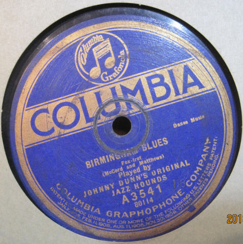 Johnny Dunn's Original Jazz Hounds - Bugle Blues b/w Birmingham Blues