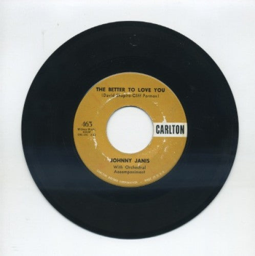Johnny Janis - The Better To Love You/ Can This Be Love