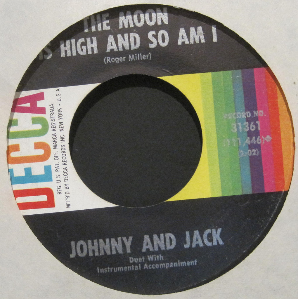 Johnny and Jack - The Moon Is High and So Am I b/w Sweet Baby