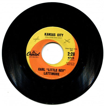 Carl "Little Rev" Lattimore - Carl's Dance Party/ Kansas City