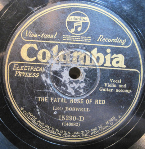 Leo Boswell - The Fatal Rose of Red b/w Two Little Girls in Red
