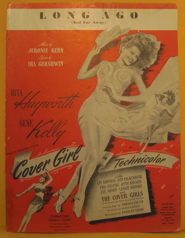 Long Ago - 1944 Sheet Music - Rita Hayworth