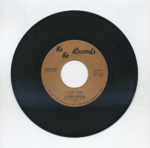 Luther Ingram - I Can't Stop/ My Honey And Me
