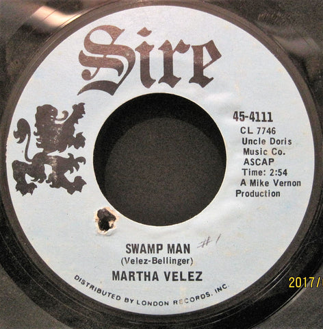 Martha Velez - Tell Mama b/w Swamp Man