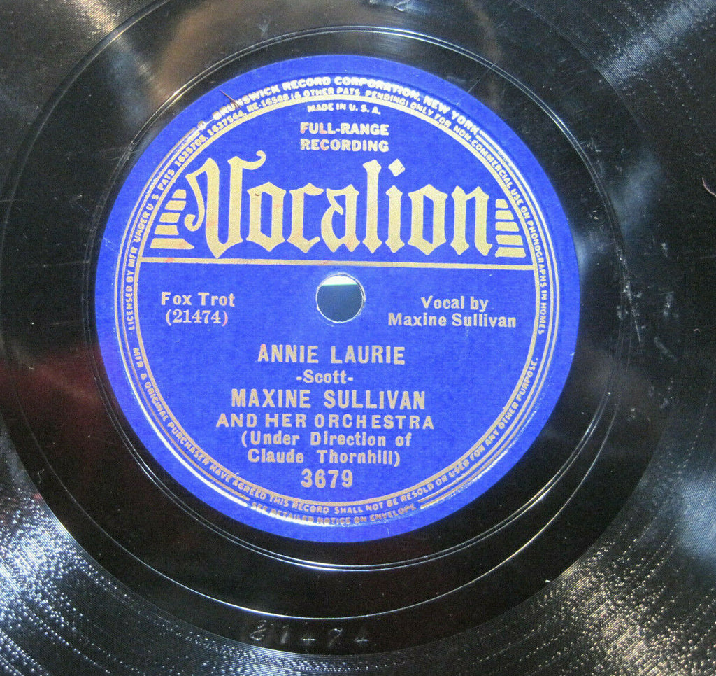 Maxine Sullivan - Annie Laurie b/w Blue Skies