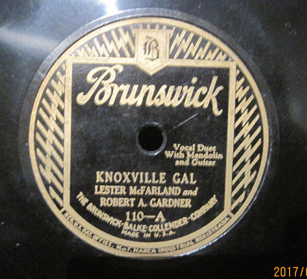 Lester McFarland & Robert Gardner - Knoxville Gal b/w I Was Born Four Thousand Years Ago