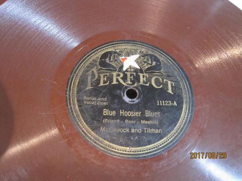 McGavock and Tilman - Blue Hoosier Blues b/w Banjo Blues