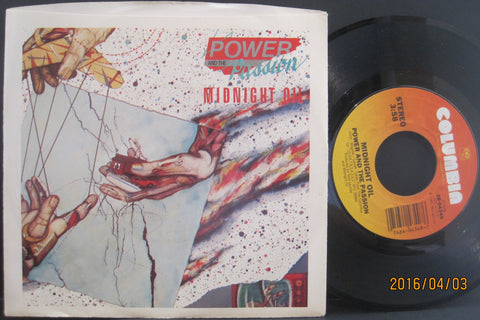 Midnight Oil - Power and The Passion b/w  Tin Legs and Tin Mines