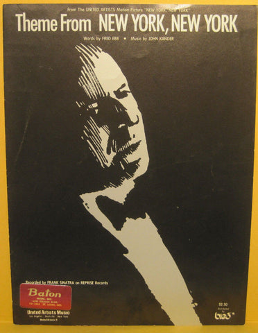 Theme from New York, New York - 1977 Sheet music - Frank Sinatra