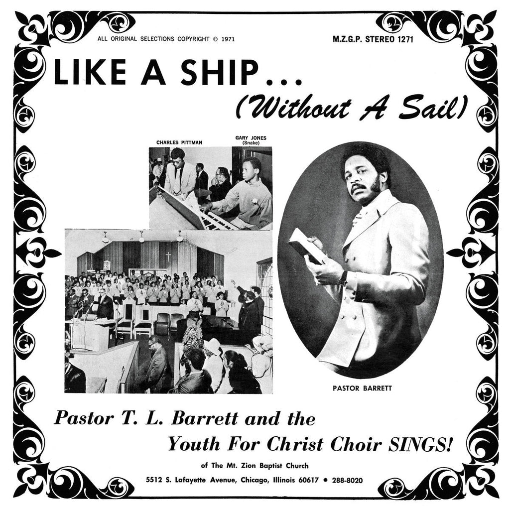 Pastor T.L. Barrett - Like a Ship...(Without a Sail) on limited colored vinyl