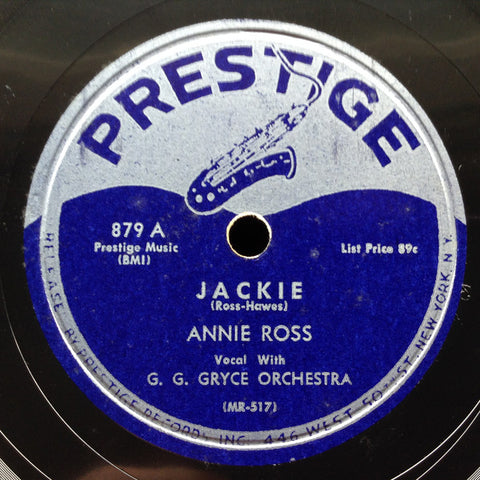 Annie Ross with The G. G. Gryce Orcherstra - Jackie b/w The Song Is You
