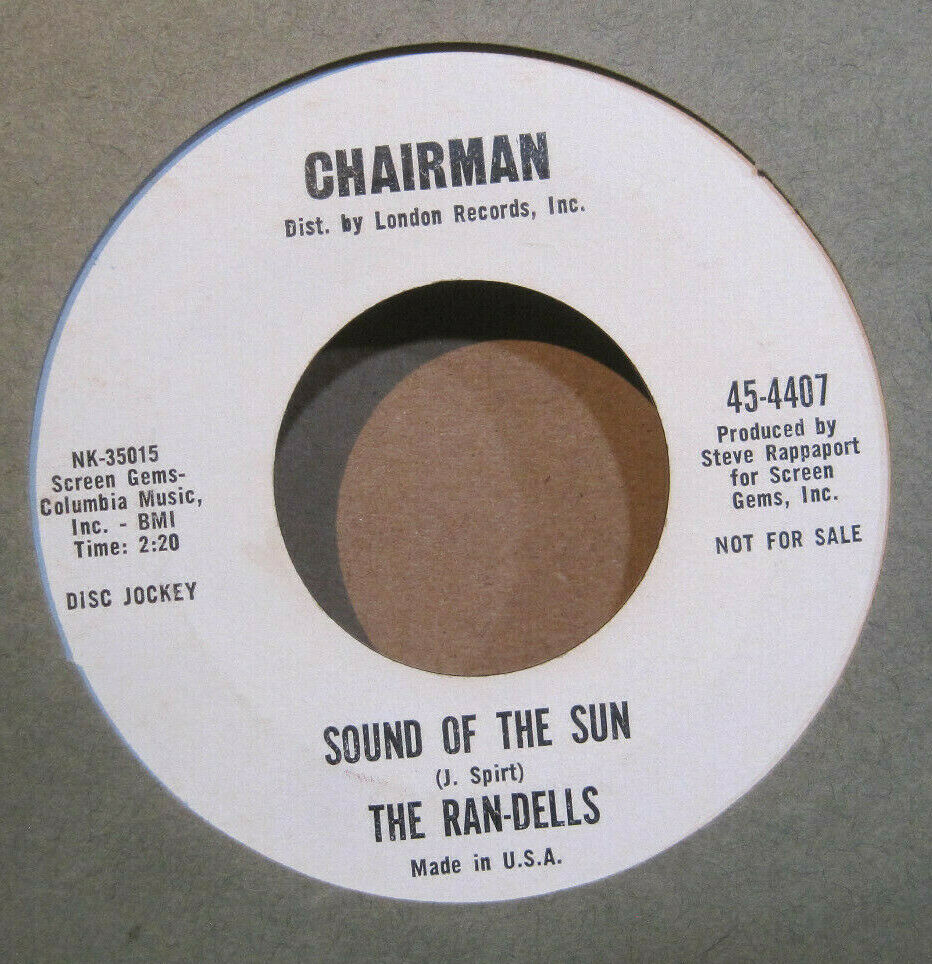 Ran-Dells - Sound of The Sun b/w Come On And Love Me Too