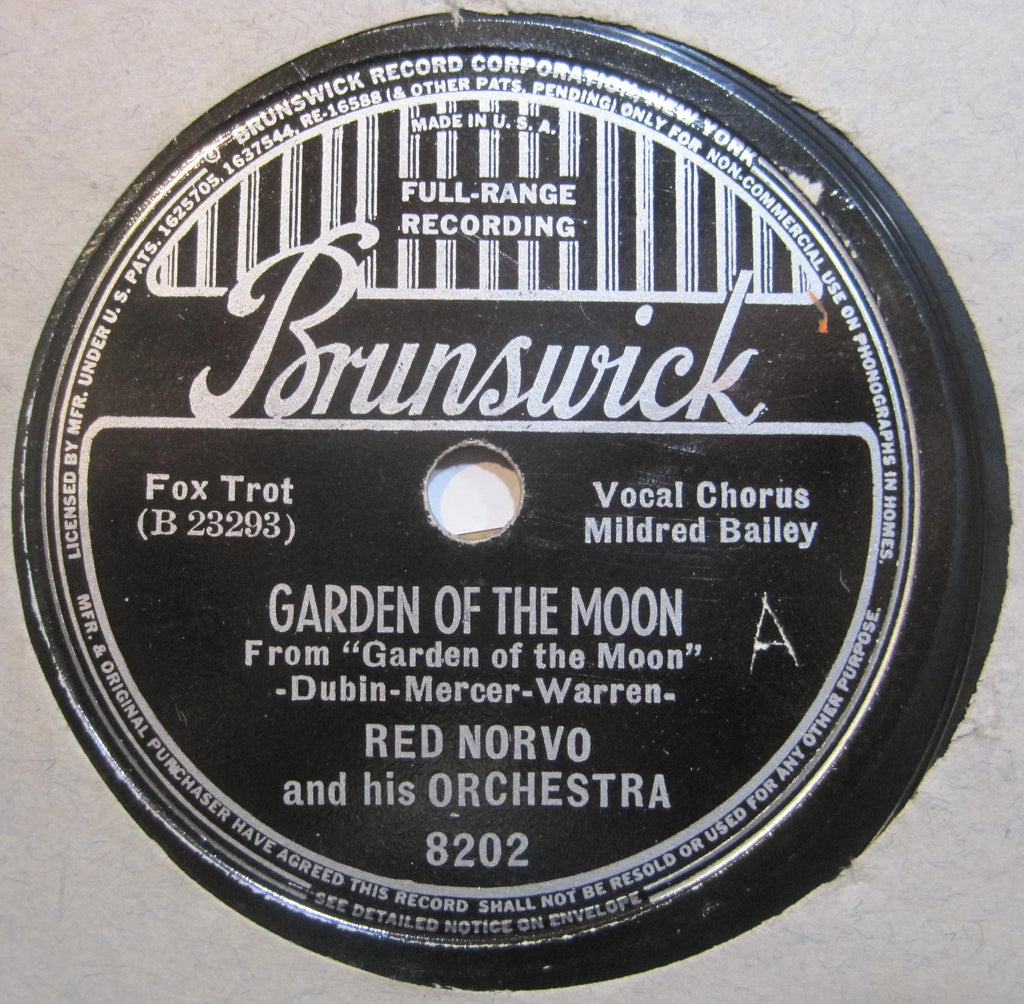 Red Norvo with Mildred Bailey - Jump Jump's Here b/w Garden of The Moon