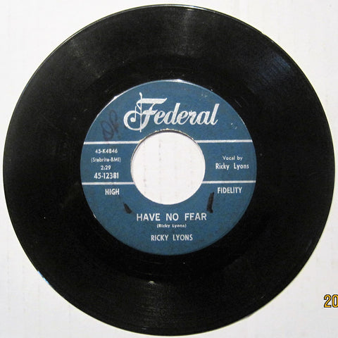Ricky Lyons - Shim Sham Shuffle b/w Have No Fear