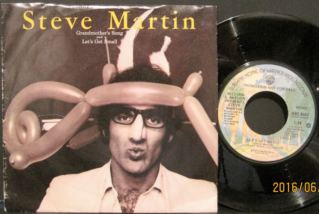Steve Martin - Grandmother's Song b/w Let's Get Small PROMO PS
