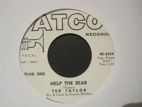 Ted Taylor - Help The Bear b/w Thank You For Helping Me See The Light
