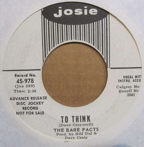 Bare Facts - To Think b/w The Only Thing  PROMO