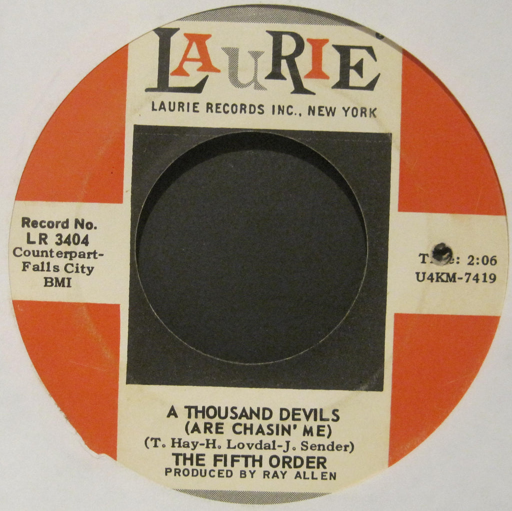 Fifth Order - A Thousand Devils (Are Chasin' Me) b/w Today (I Got A Letter)