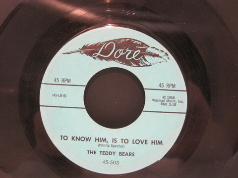 Teddy Bears - To Him Is To Love Him b/w Don't You Worry My Little Pet