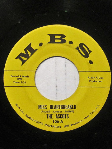Ascots - Miss Heartbreaker b/w This Old Heartache