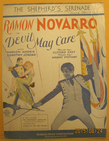 The Shepherd's Serenade - 1929 Sheet Music - Ramon Navarro