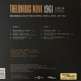 Thelonious Monk - Live in Paris 1961 on LTD colored vinyl