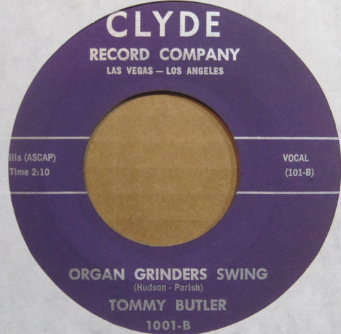 Tommy Butler - Organ Grinders Swing b/w Home on The Range