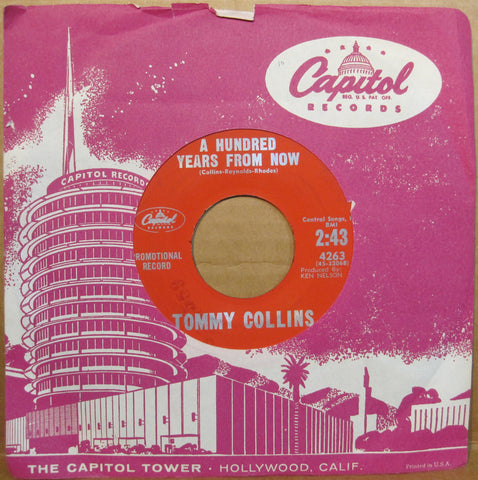 Tommy Collins - A Hundred Years From Now b/w Little June