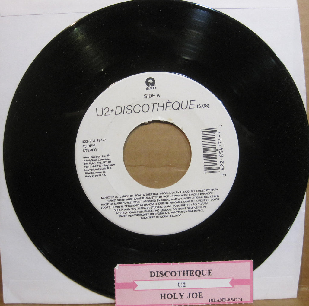 U2 - Discotheque b/w Holy Joe