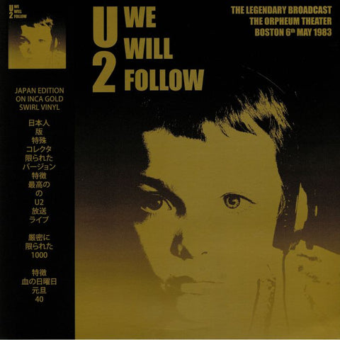 U2 - We Will Follow - Live in 1983 - Import LP GOLD vinyl!