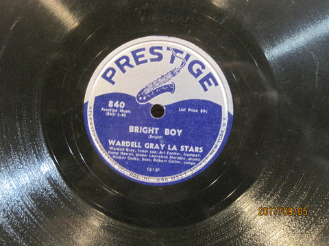 Wardell Gray L.A. Stars - Bright Boy b/w April Skies