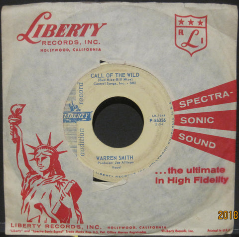 Warren Smith - Call of The Wild b/w Old Lonesome Feeling  PROMO
