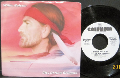 Willie Nelson - City of New Orleans b/w City of New Orleans Promo w/ PS