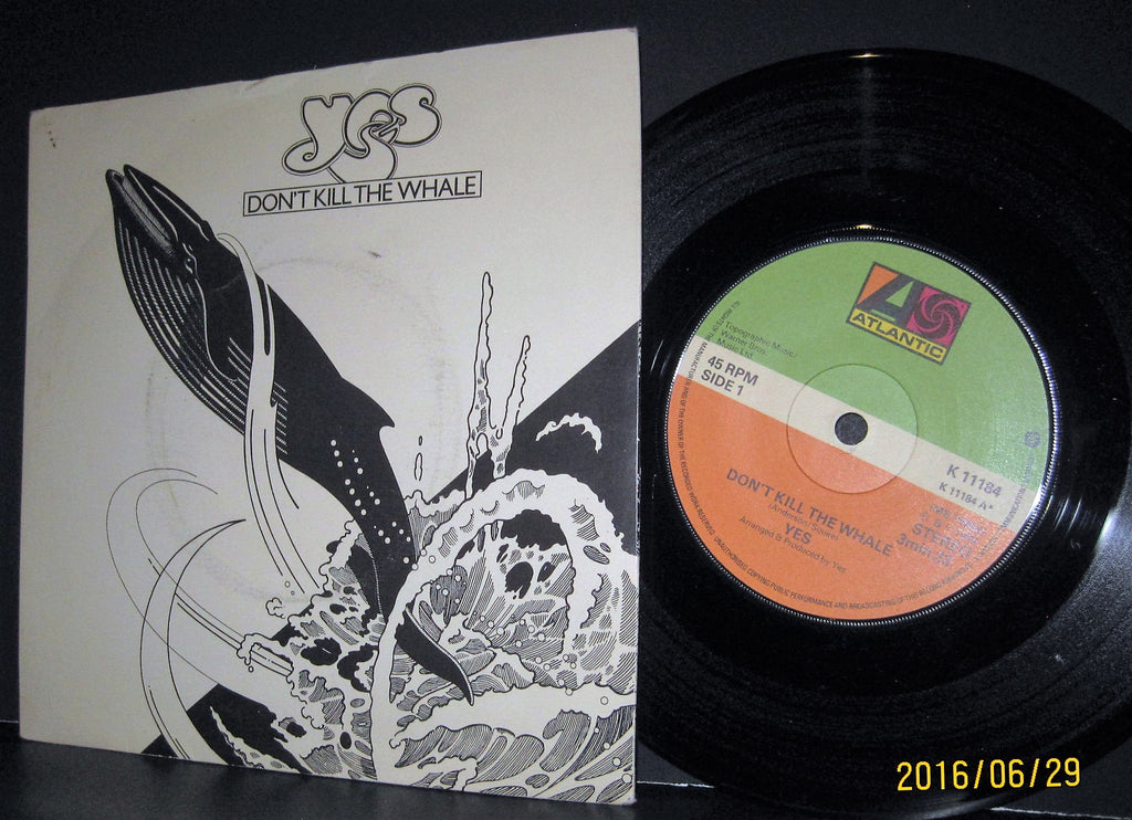 YES - Don't Kill The Whale b/w Abeline  45rpm PS