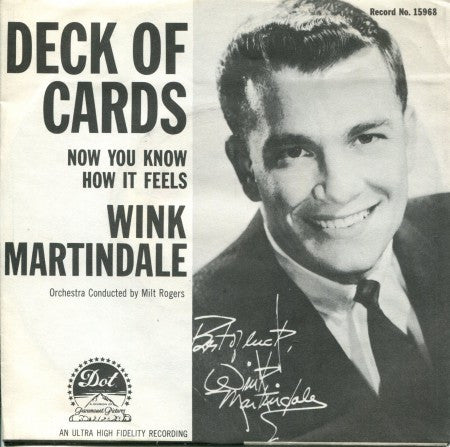 Wink Martindale - Deck of Cards / Now You Know How It Feels