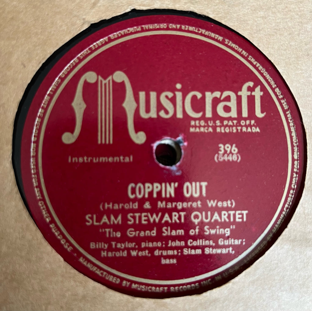 Slam Stewart Quartet - Coppin' Out b/w Blues Collins