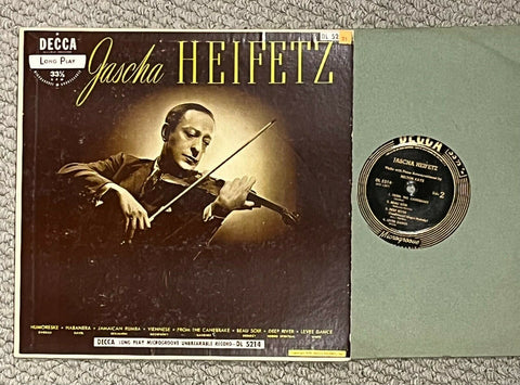 Jascha Heifetz w/ Milton Kaye - Violin and Piano Decca 10"