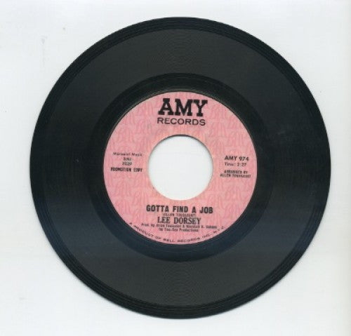 Lee Dorsey - Gotta Find A Job/ Rain Rain Go Away