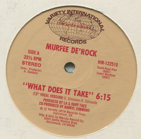 Murfee De'Rock - What Does it Take?