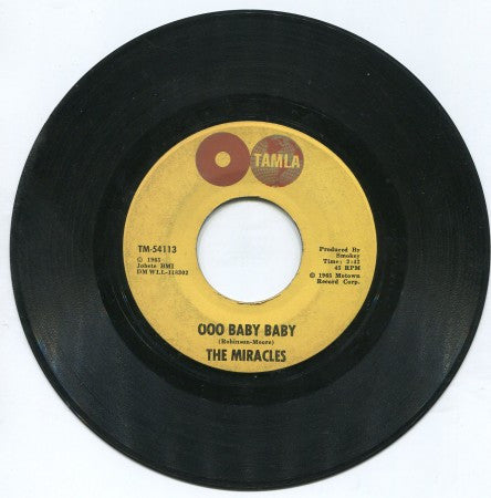 Miracles - Ooo Baby Baby/ All That's Good
