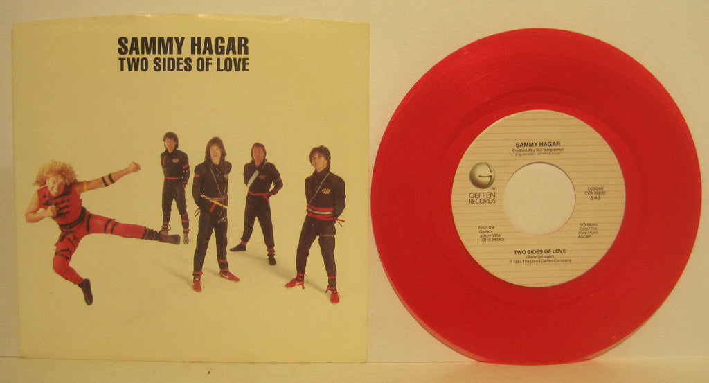 Sammy Hagar - Two Sides of Love / Burnin' Down the City RED vinyl!