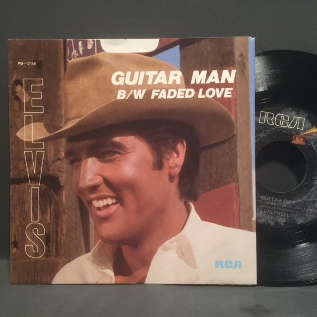 Elvis Presley - Guitar Man b/w Faded Love w/ PS