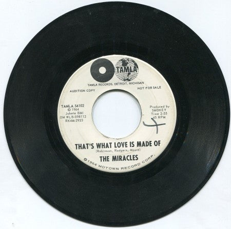 Miracles - That's What Love Is Made Of/ Would I Love You